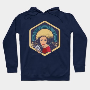 Afro Latina lady singer Hoodie